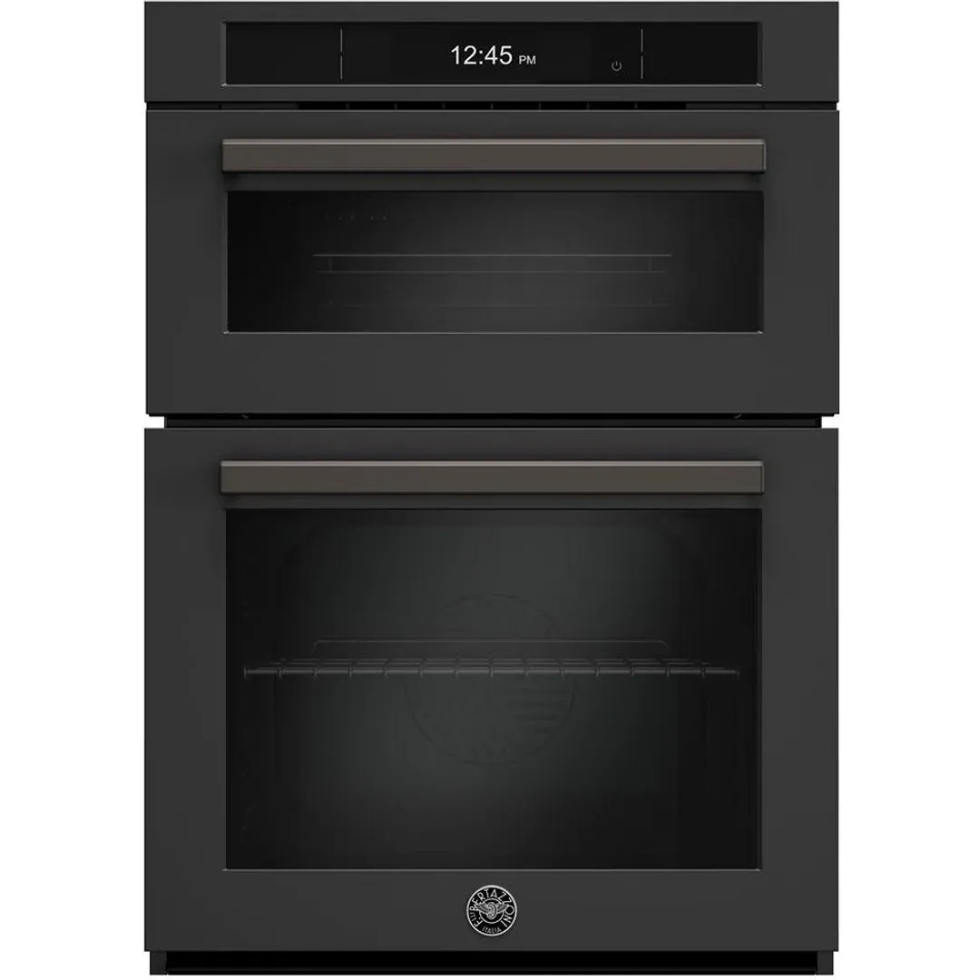 Bertazzoni Professional Series Black 30" Combo Wall Oven