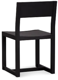 Denton Black Wood Side Chair