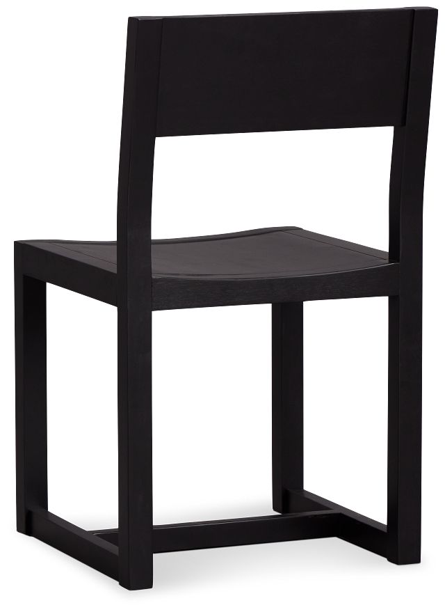 Denton Black Wood Side Chair