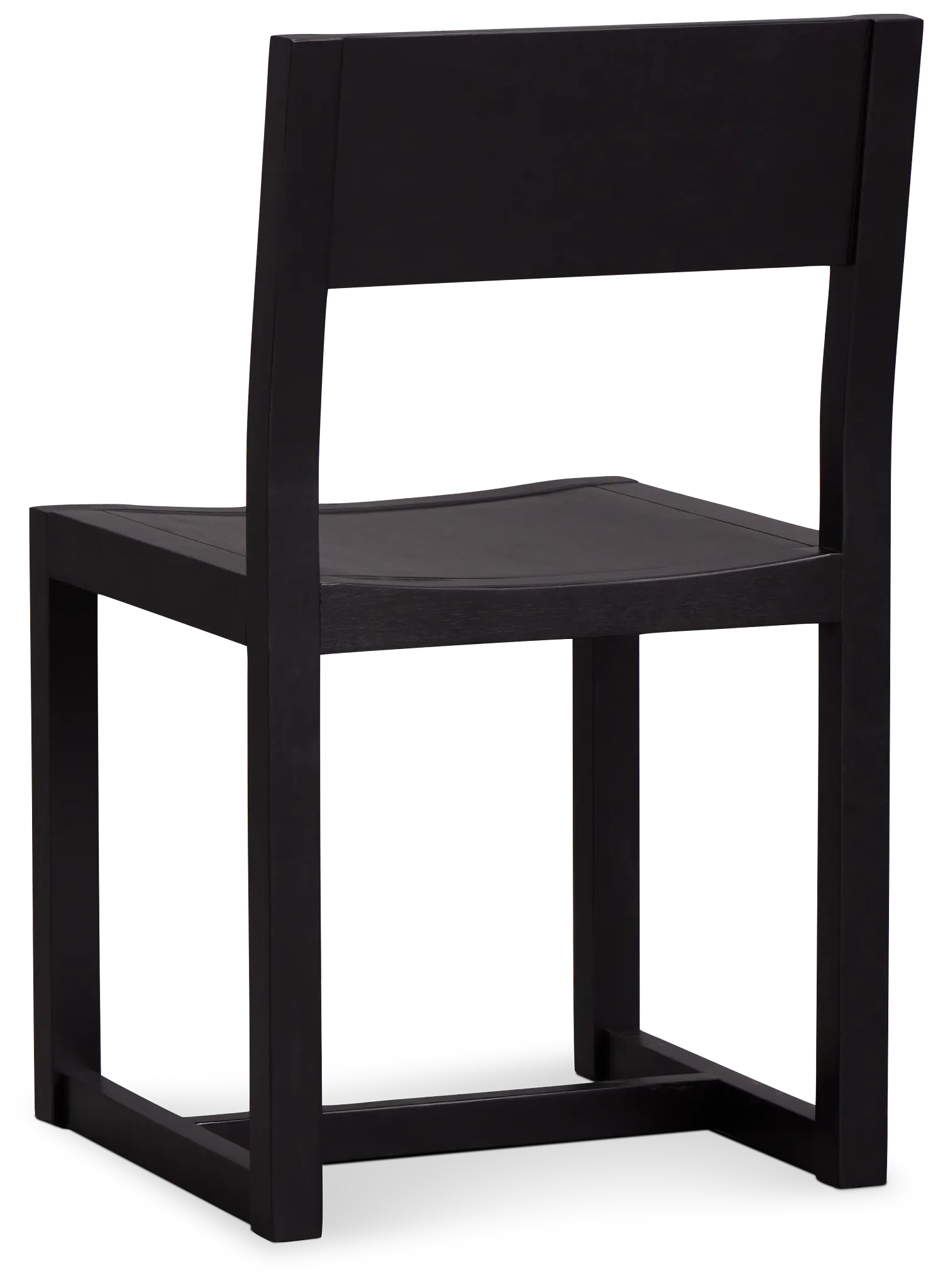 Denton Black Wood Side Chair
