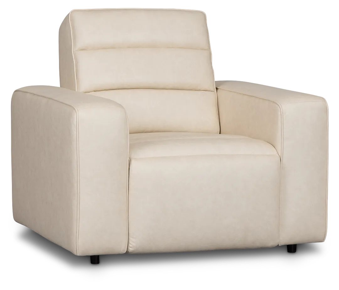 Sawyer Ivory Micro Power Recliner