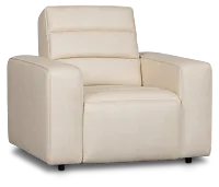 Sawyer Ivory Micro Power Recliner
