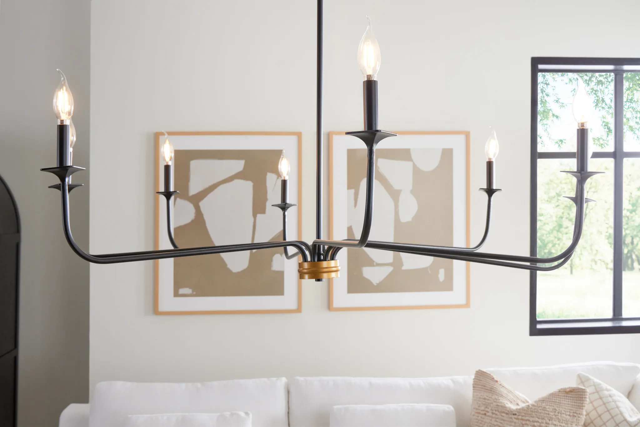 Teagan Black Chandelier