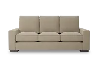 Edgewater Elite Taupe 84" Sofa W/ 3 Cushions