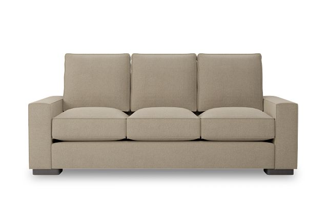 Edgewater Elite Taupe 84" Sofa W/ 3 Cushions
