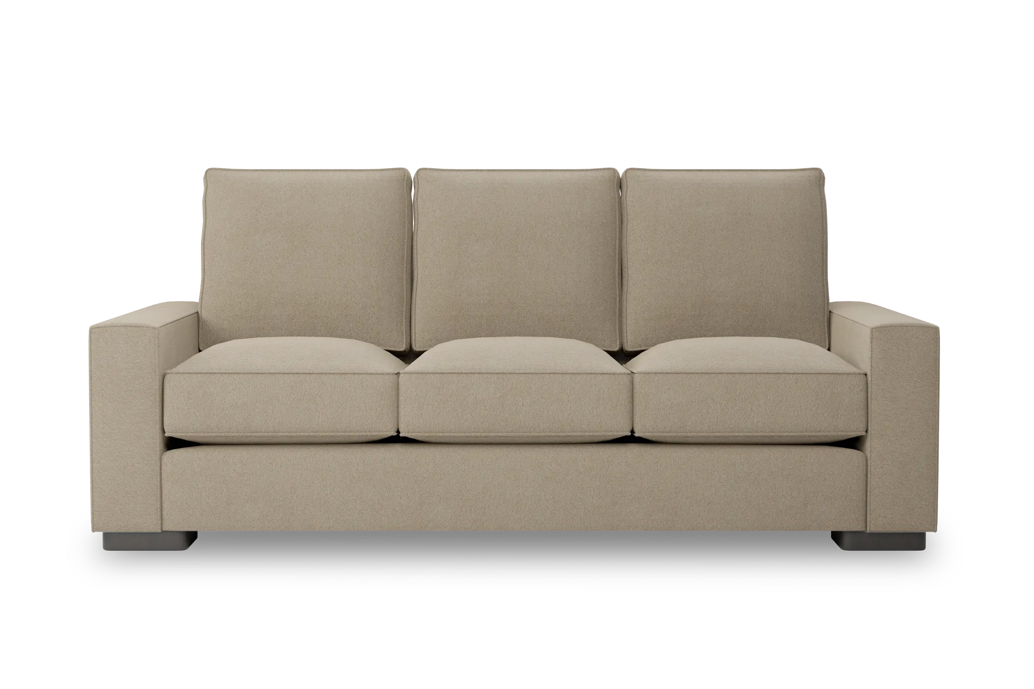 Edgewater Elite Taupe 84" Sofa W/ 3 Cushions