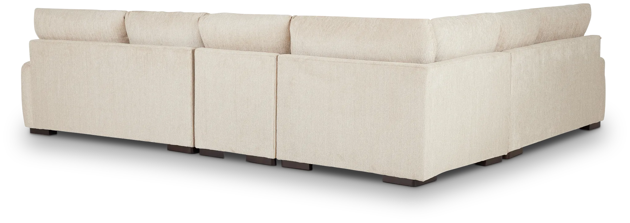 Alpha Beige Fabric Medium Two-arm Sectional