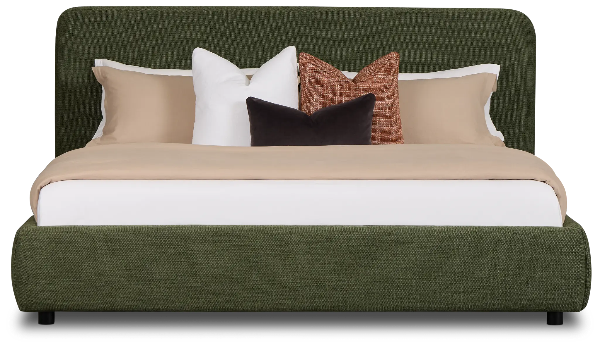 Williamsburg Green Upholstered Platform Bed Williamsburg Green Upholstered Platform Bed