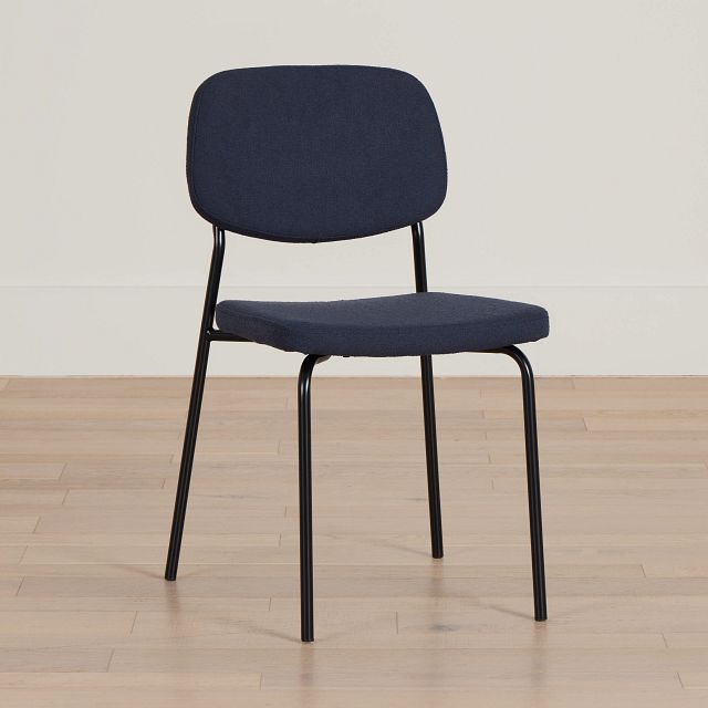 Andover Dark Blue Upholstered Side Chair