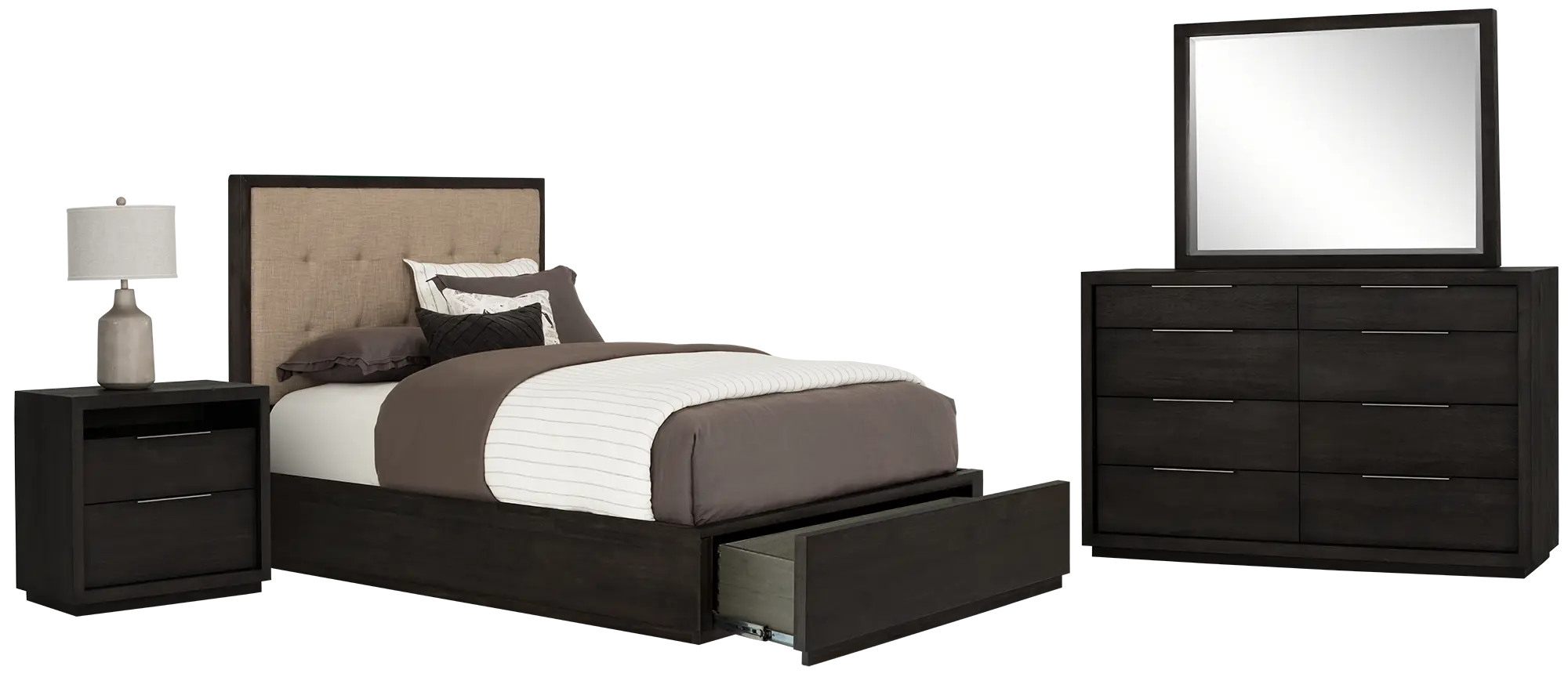 Madden Dark Tone Platform Storage Bedroom Madden Dark Tone Platform Storage Bedroom