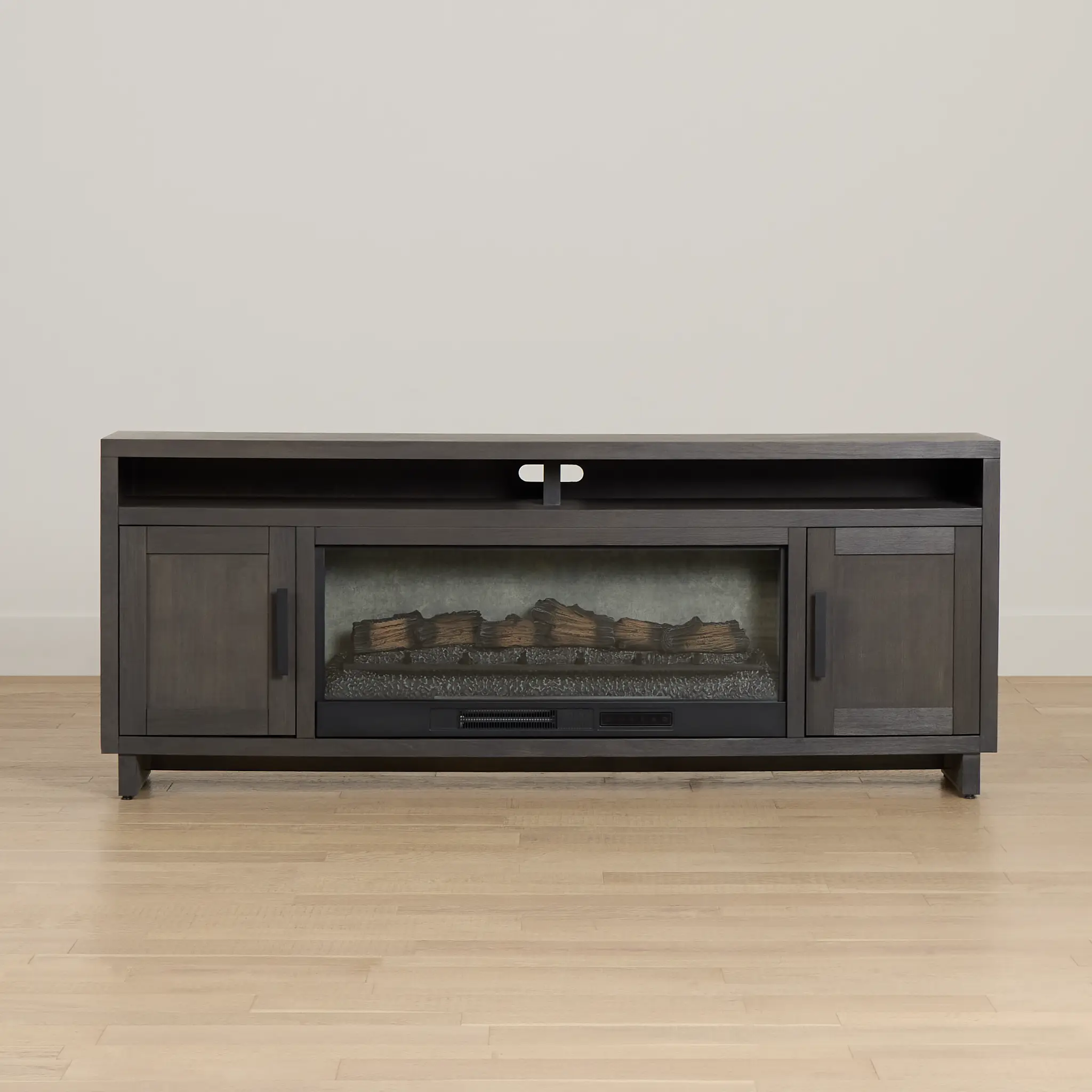 Richmond Gray 80" Tv Stand With Fireplace Insert Richmond Gray 80" Tv Stand With Fireplace Insert