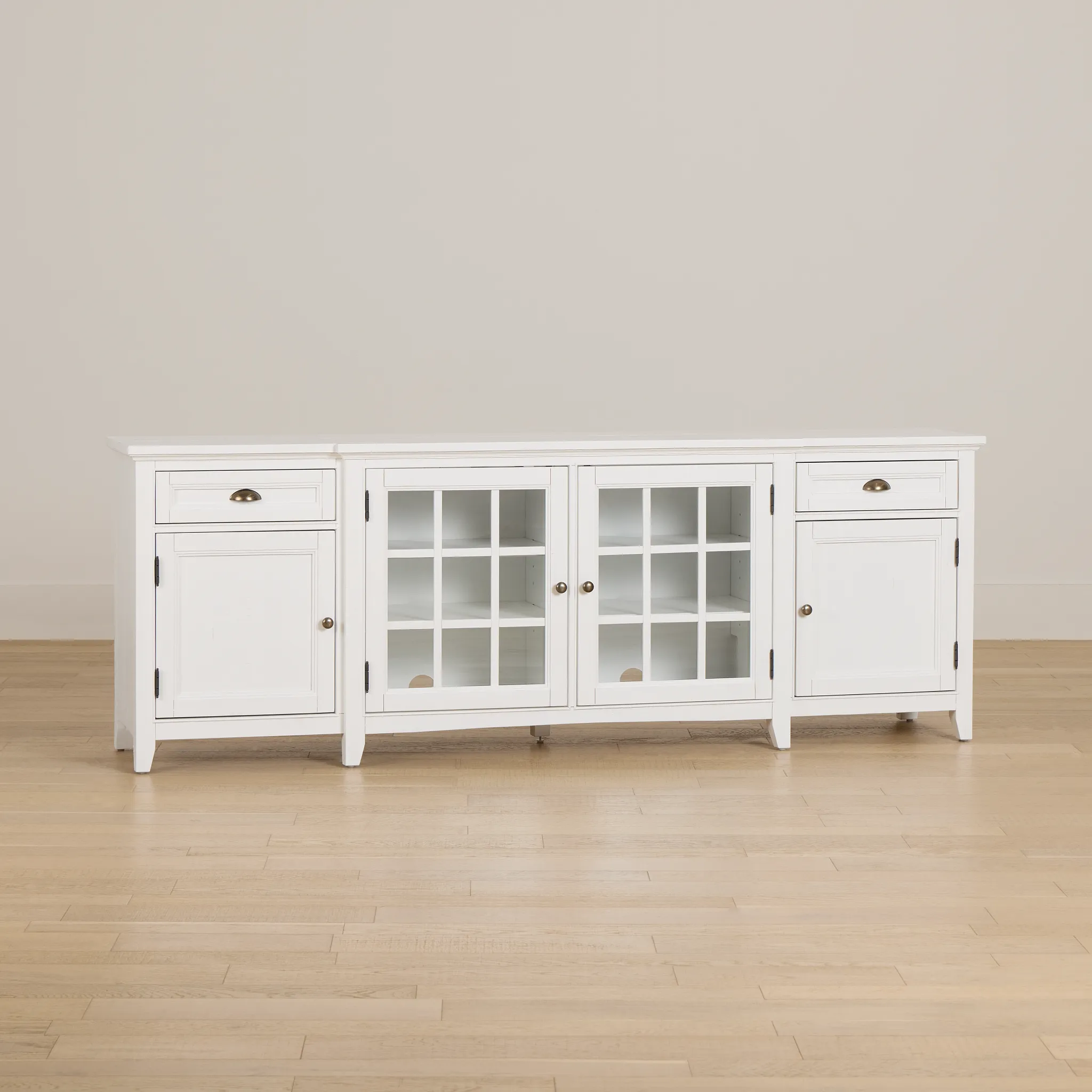 Heron Cove White 90" Tv Stand