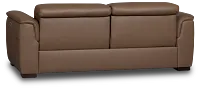 Flexsteel Brodie Dark Brown Lthr/vinyl Power Reclining Sofa
