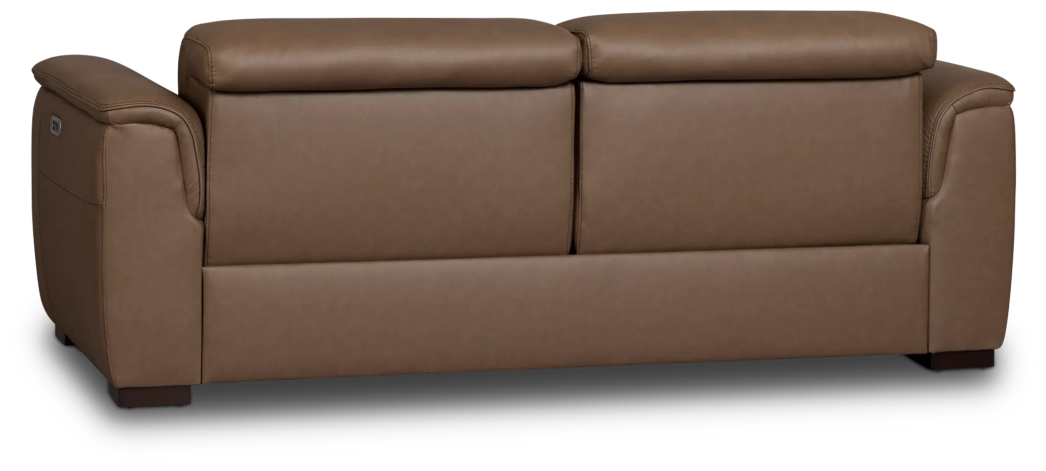 Flexsteel Brodie Dark Brown Lthr/vinyl Power Reclining Sofa
