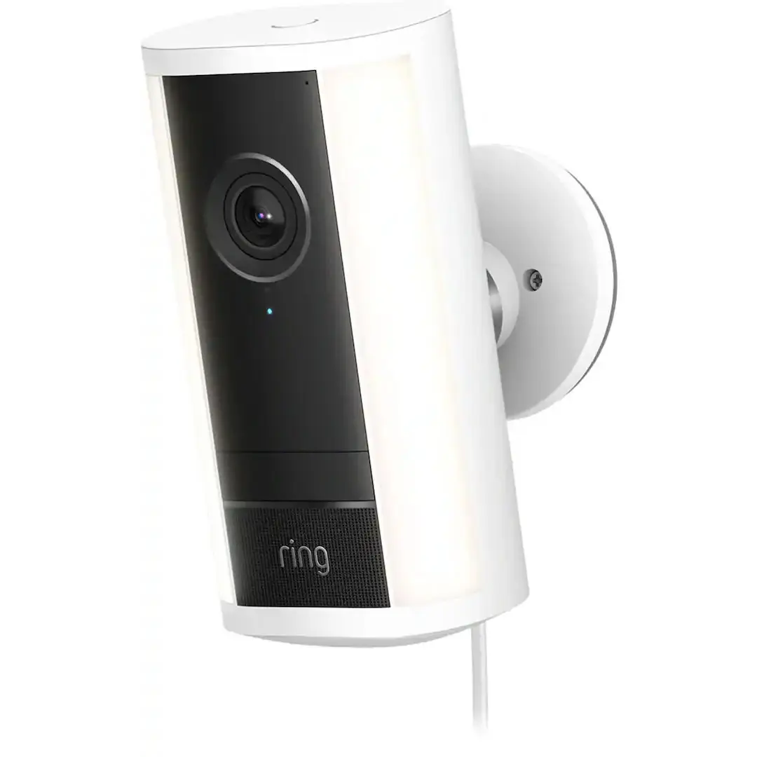 Ring Spotlight Cam Pro Plug In White Outdoor Security Cameras Ring Spotlight Cam Pro Plug In White Outdoor Security Cameras