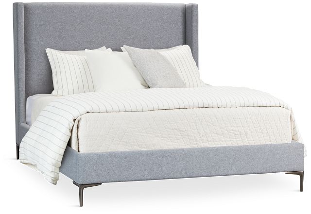 Kent Gray Uph Panel Bed