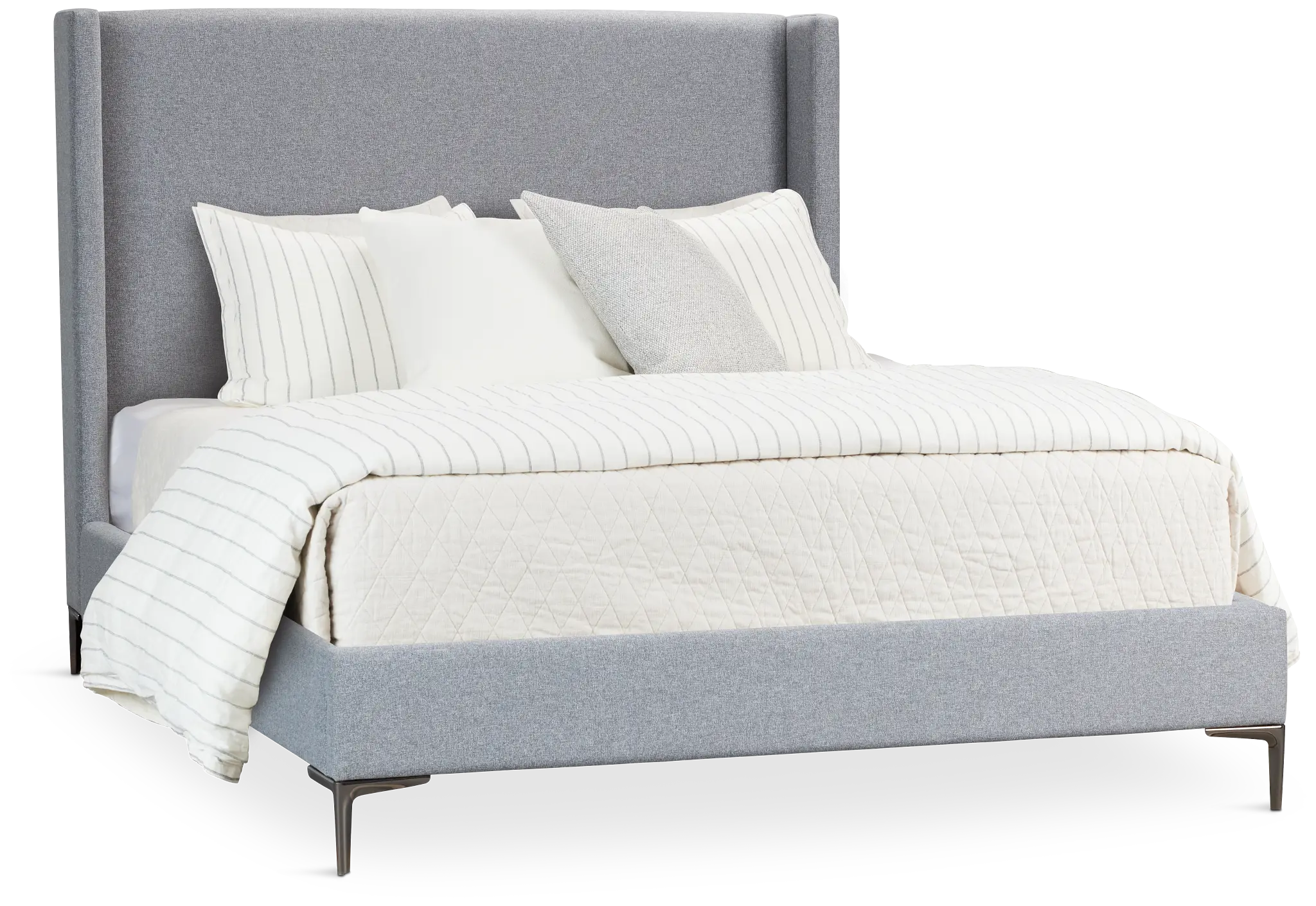Kent Gray Uph Panel Bed Kent Gray Uph Panel Bed