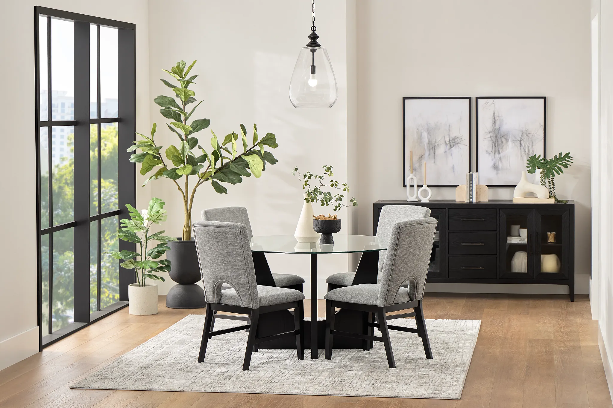 Oxford Glass Round Table