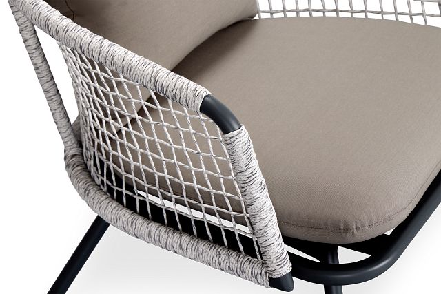 Malaga Gray Woven Arm Chair