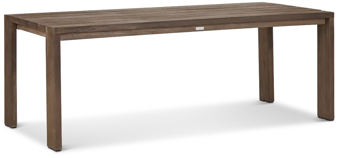 Linear Teak 82" Rectangular Table
