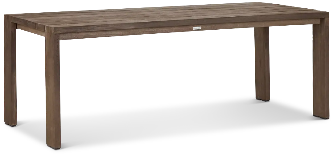 Linear Teak 82" Rectangular Table Linear Teak 82" Rectangular Table