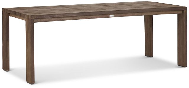 Linear Teak 82" Rectangular Table