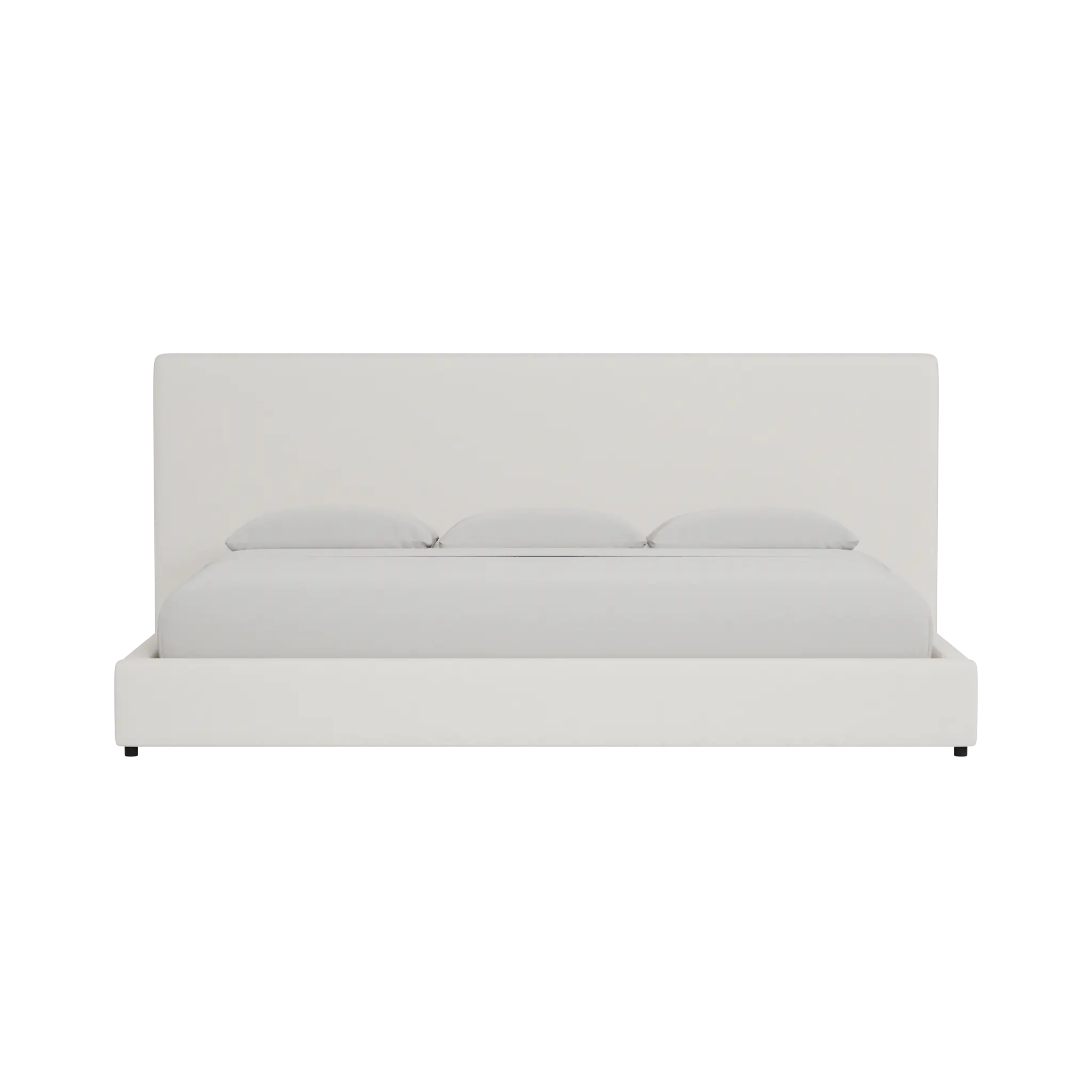 Grayton Gellar White 54" Upholstered Platform Bed Grayton Gellar White 54" Upholstered Platform Bed