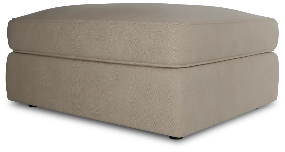 Siesta Peyton Beige Fabric Ottoman Siesta Peyton Beige Fabric Ottoman
