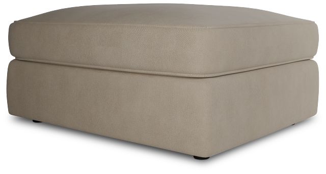 Siesta Peyton Beige Fabric Ottoman