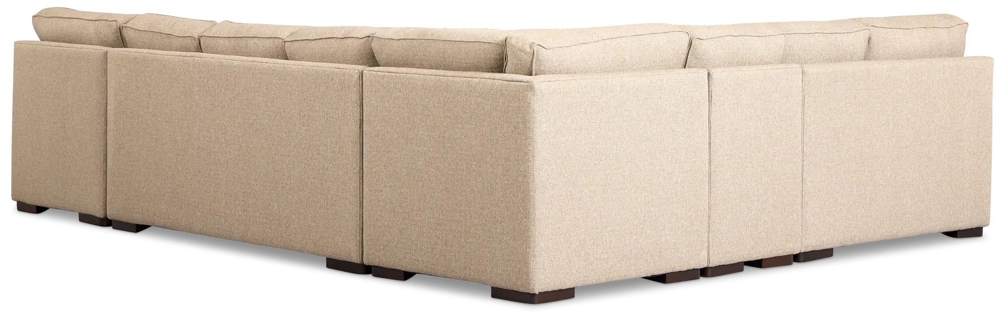 Sinclair Brown Fabric Right Chaise Innerspring Sleeper Sectional Sinclair Brown Fabric Right Chaise Innerspring Sleeper Sectional