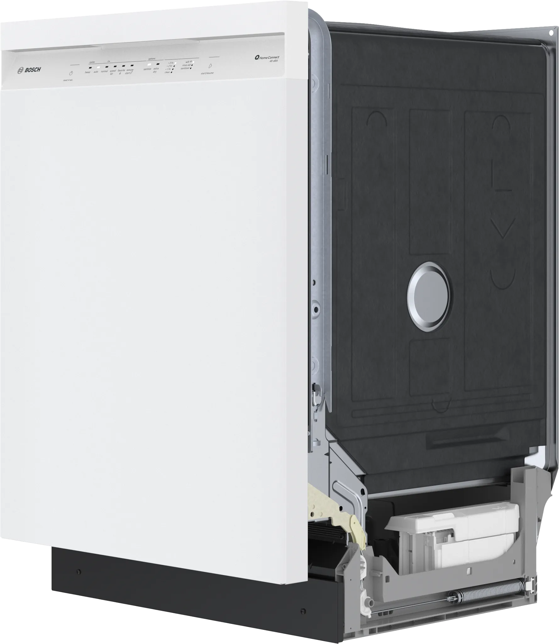 Bosch 100 Series White 24" Built In Dishwasher