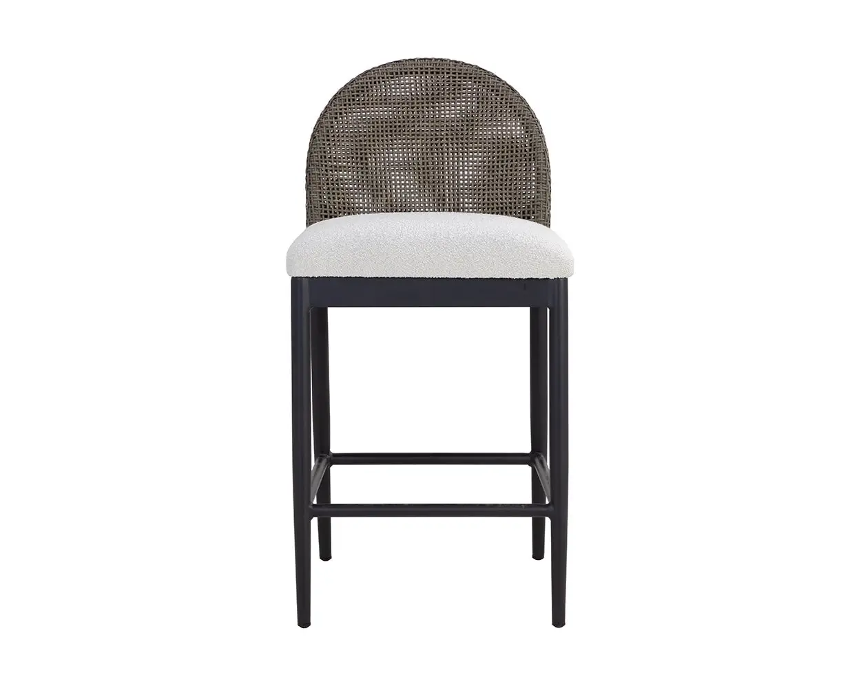 Selma Whitegray 24" Upholstered Barstool Selma Whitegray 24" Upholstered Barstool