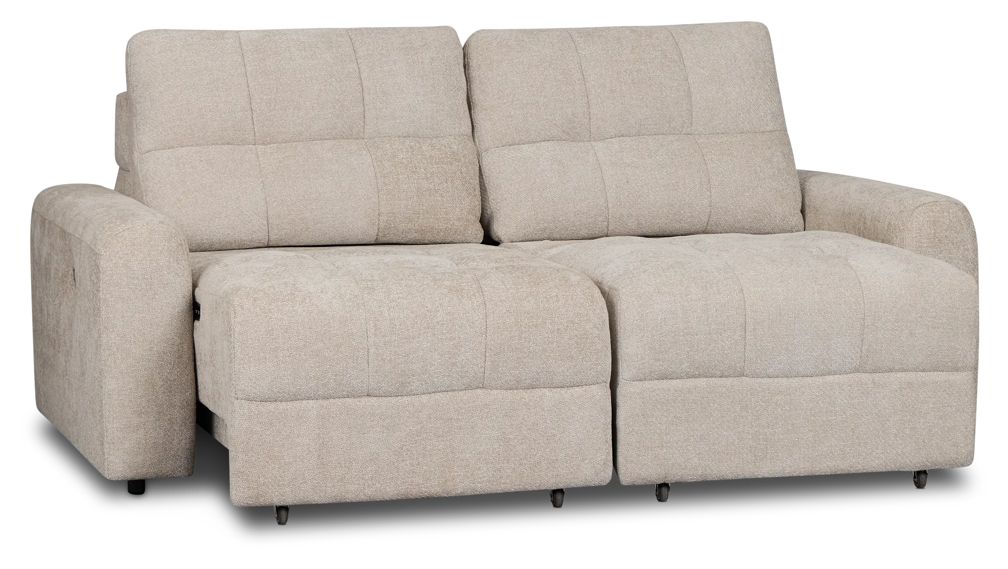 Hendrix Light Taupe Fabric Power Extension Chaise Sofa Hendrix Light Taupe Fabric Power Extension Chaise Sofa