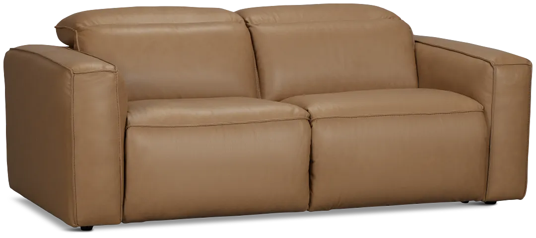 Ryland Brown Lthr/vinyl Power Reclining Sofa
