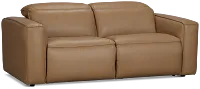 Ryland Brown Lthr/vinyl Power Reclining Sofa