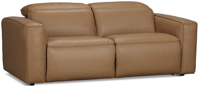 Ryland Brown Lthr/vinyl Power Reclining Sofa