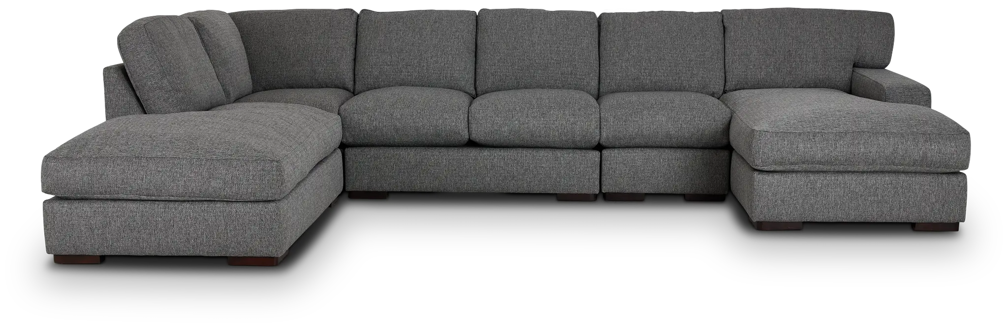Veronica Dark Gray Down Large Left Bumper Sectional Veronica Dark Gray Down Large Left Bumper Sectional