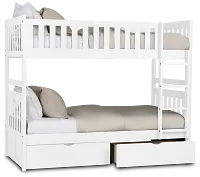 Charleston White Storage Bunk Bed