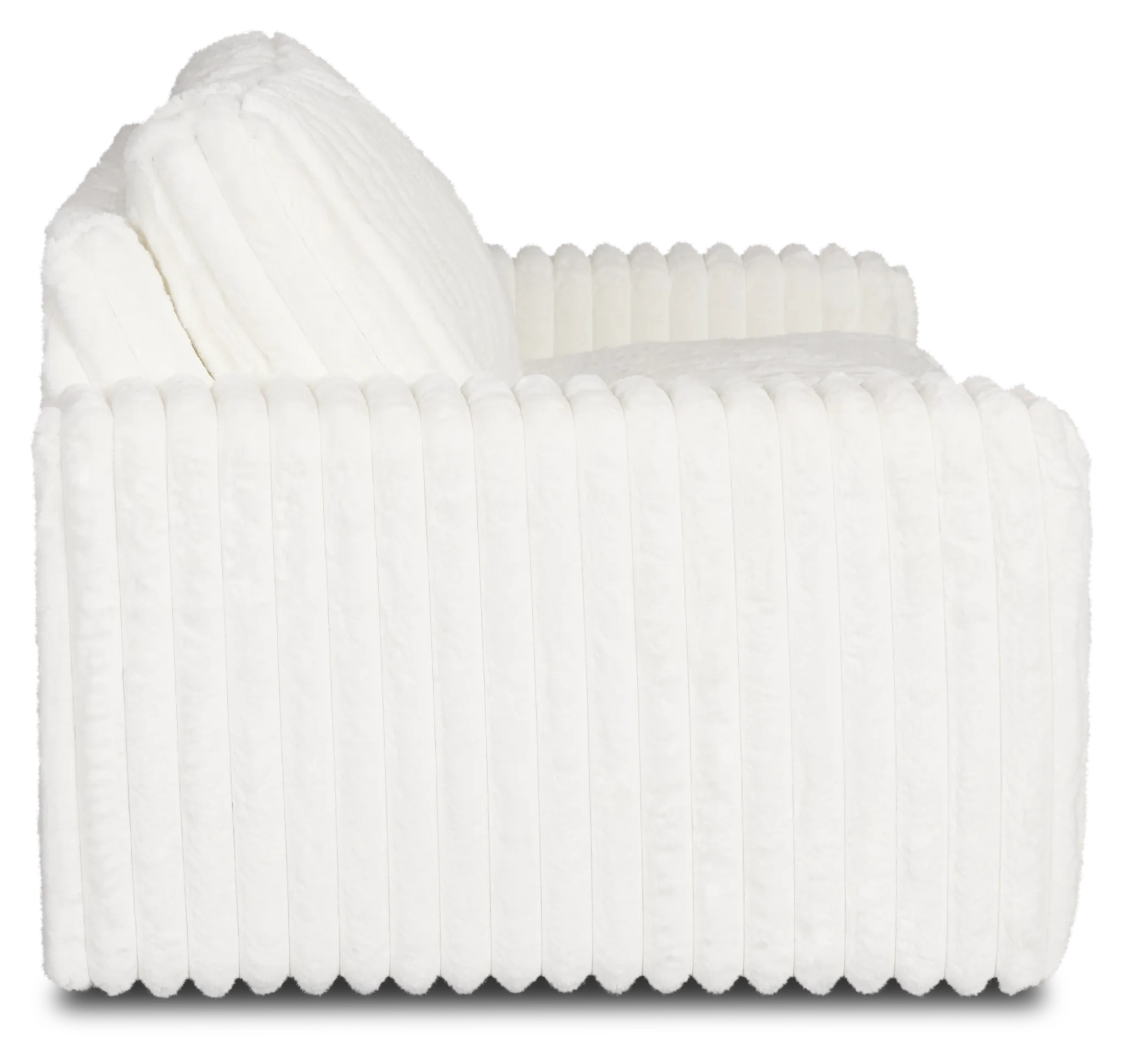 Teddy White Fabric Sofa