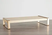 Adelena Light Tone Wood Desk Stand