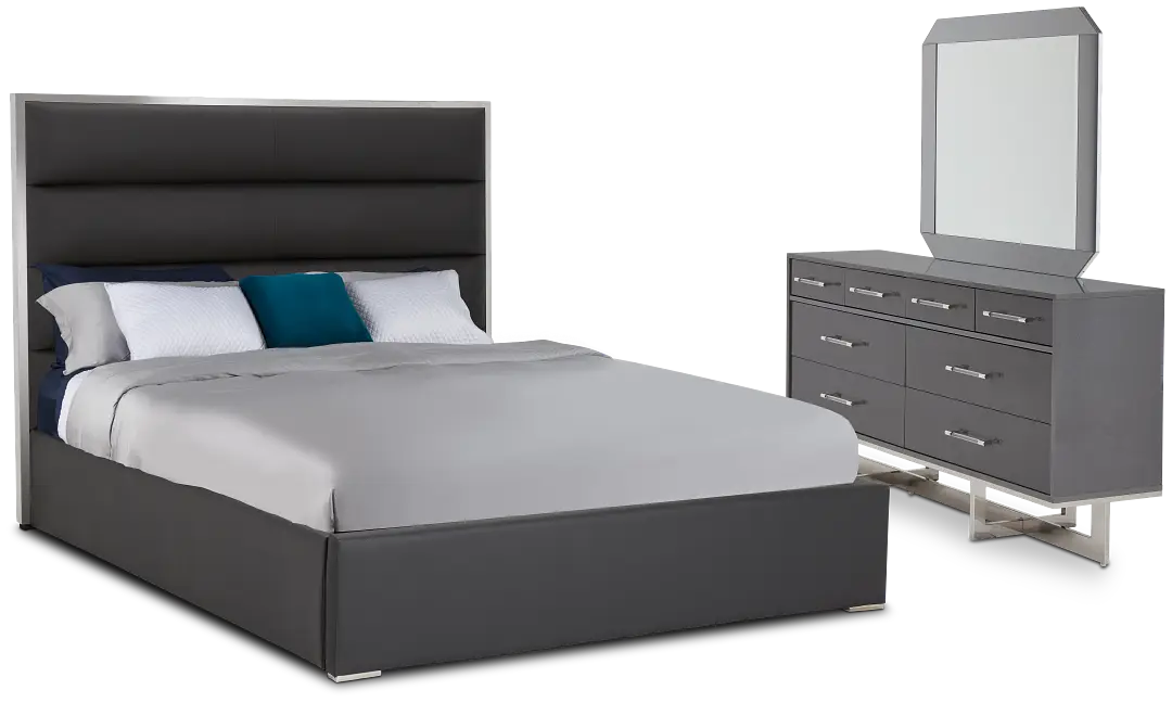 Cortina Gray Uph Platform Bedroom Cortina Gray Uph Platform Bedroom