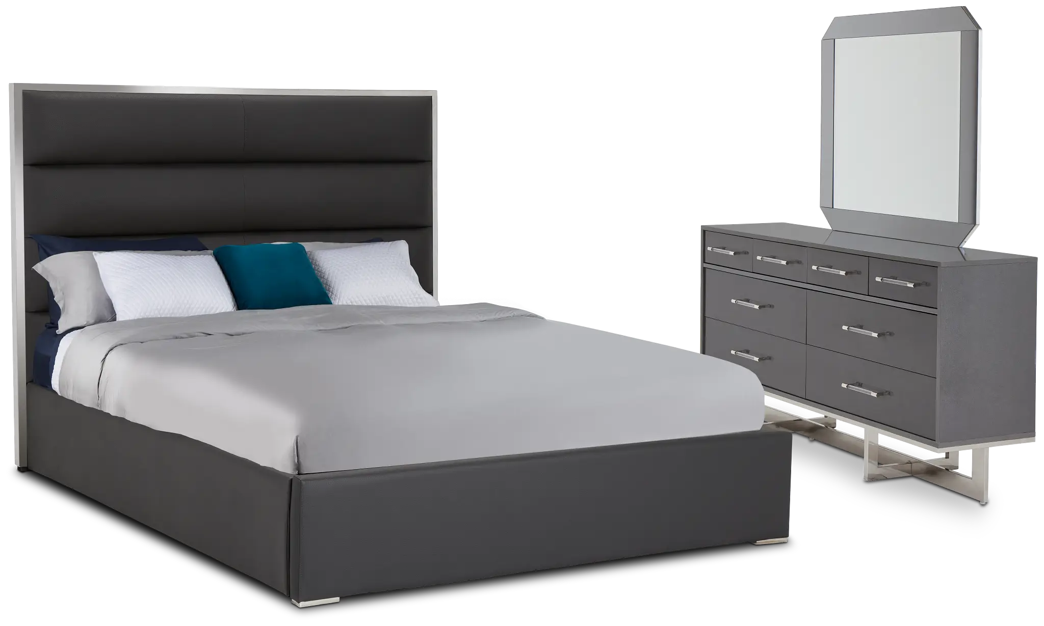 Cortina Gray Uph Platform Bedroom Cortina Gray Uph Platform Bedroom