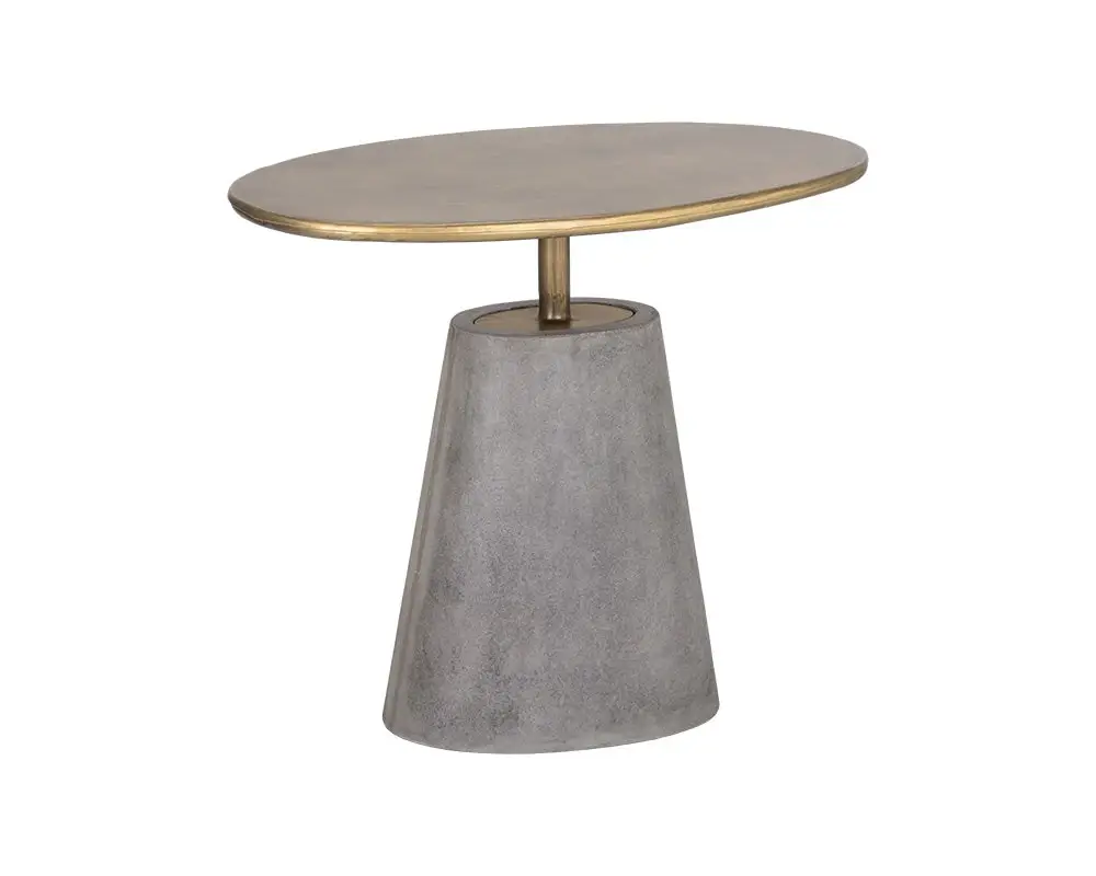 Billie Gray Oval End Table Billie Gray Oval End Table