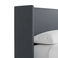 Captiva Joya Gray 48" Upholstered Shelter Bed