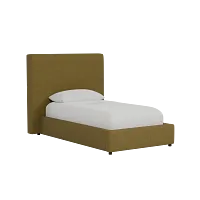 Grayton Elite Dark Green 54" Upholstered Platform Bed