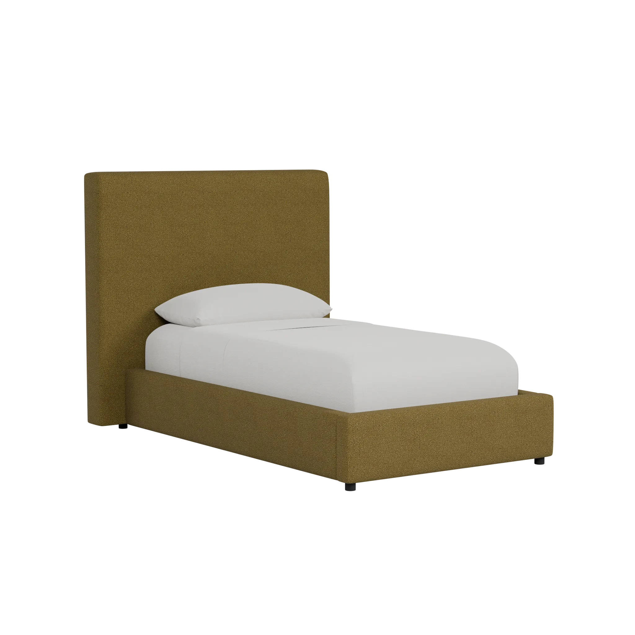 Grayton Elite Dark Green 54" Upholstered Platform Bed