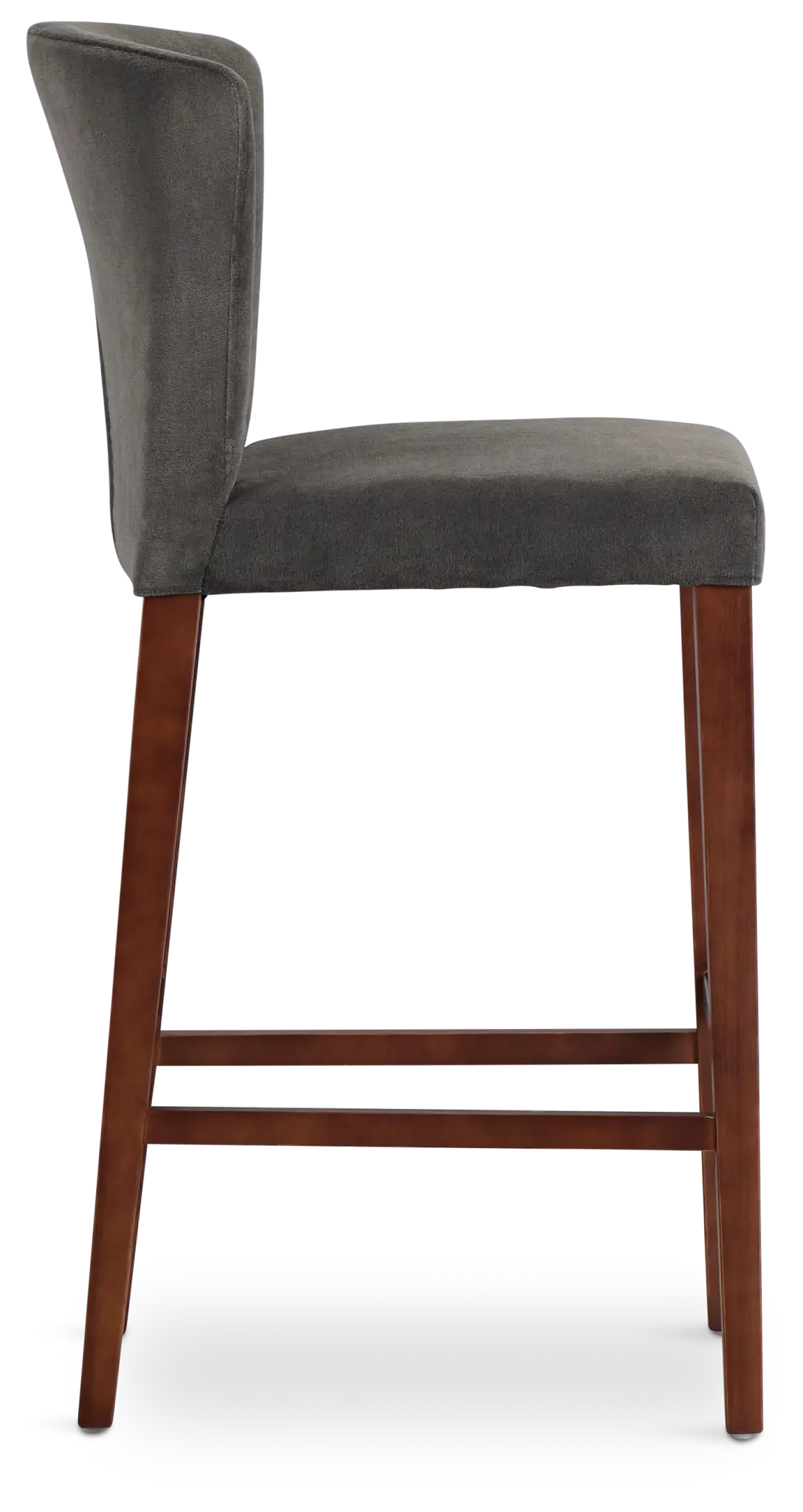 Bentley Dark Gray Velvet 30" Upholstered Barstool Bentley Dark Gray Velvet 30" Upholstered Barstool