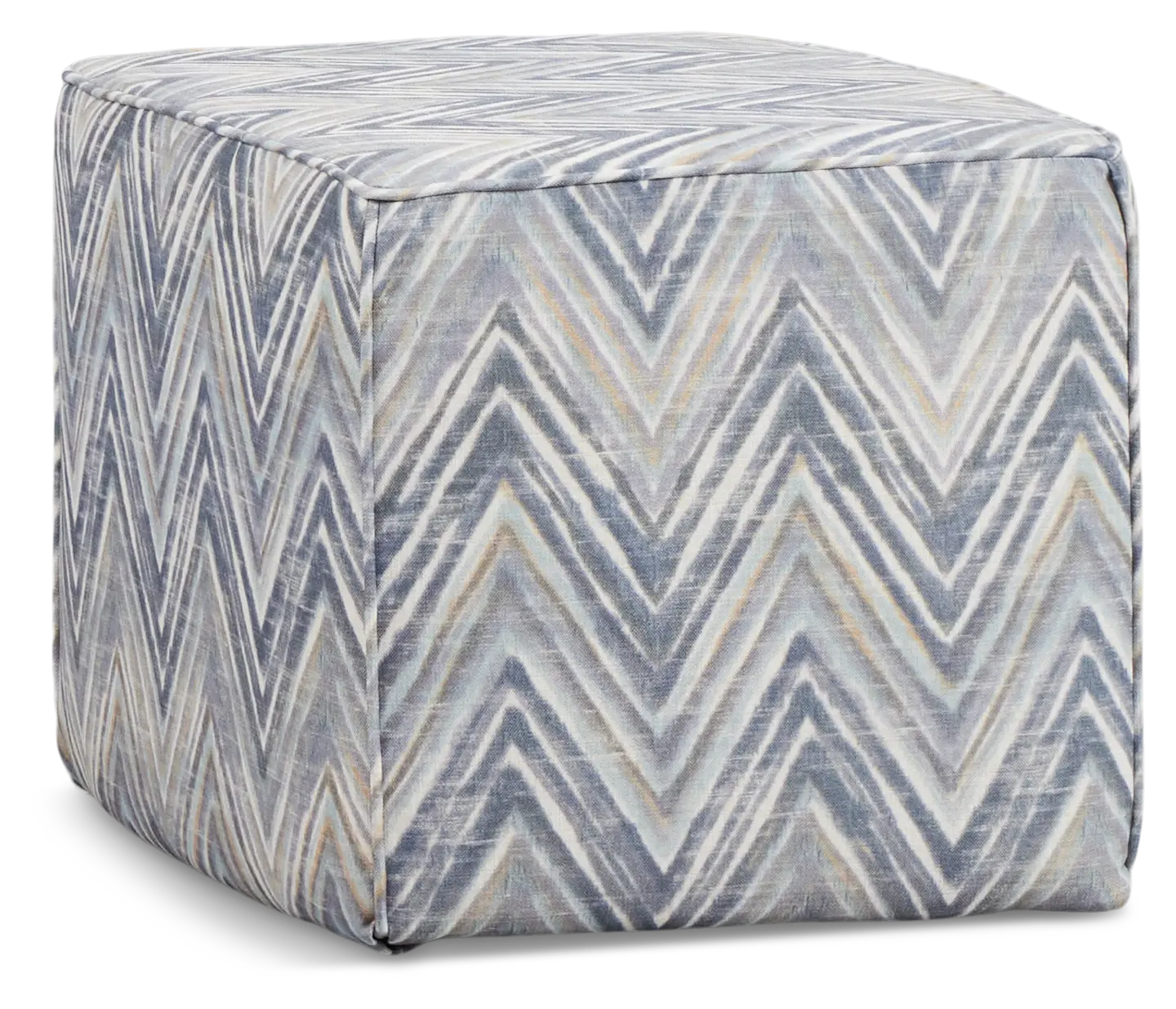 Zezster Gray Fabric Accent Pouf Zezster Gray Fabric Accent Pouf