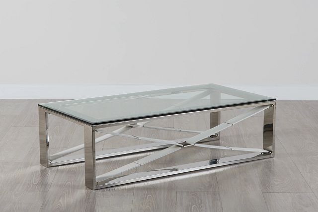 Mavis Glass Rectangular Coffee Table