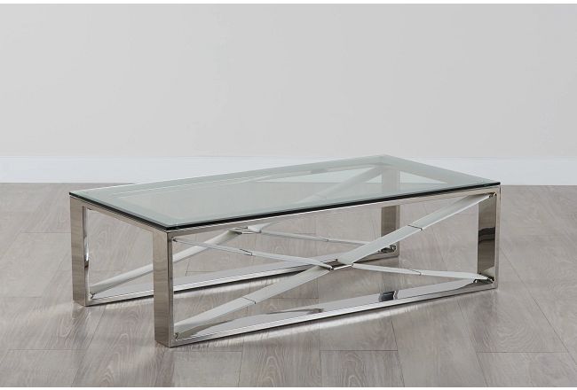 Mavis Glass Rectangular Coffee Table